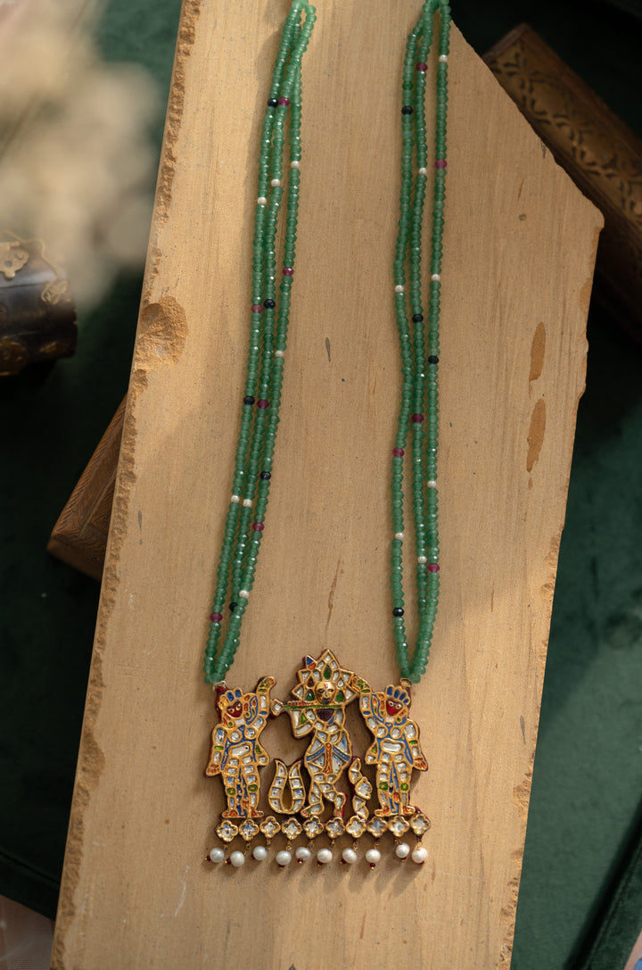 Vrindika Temple Pendant Necklace