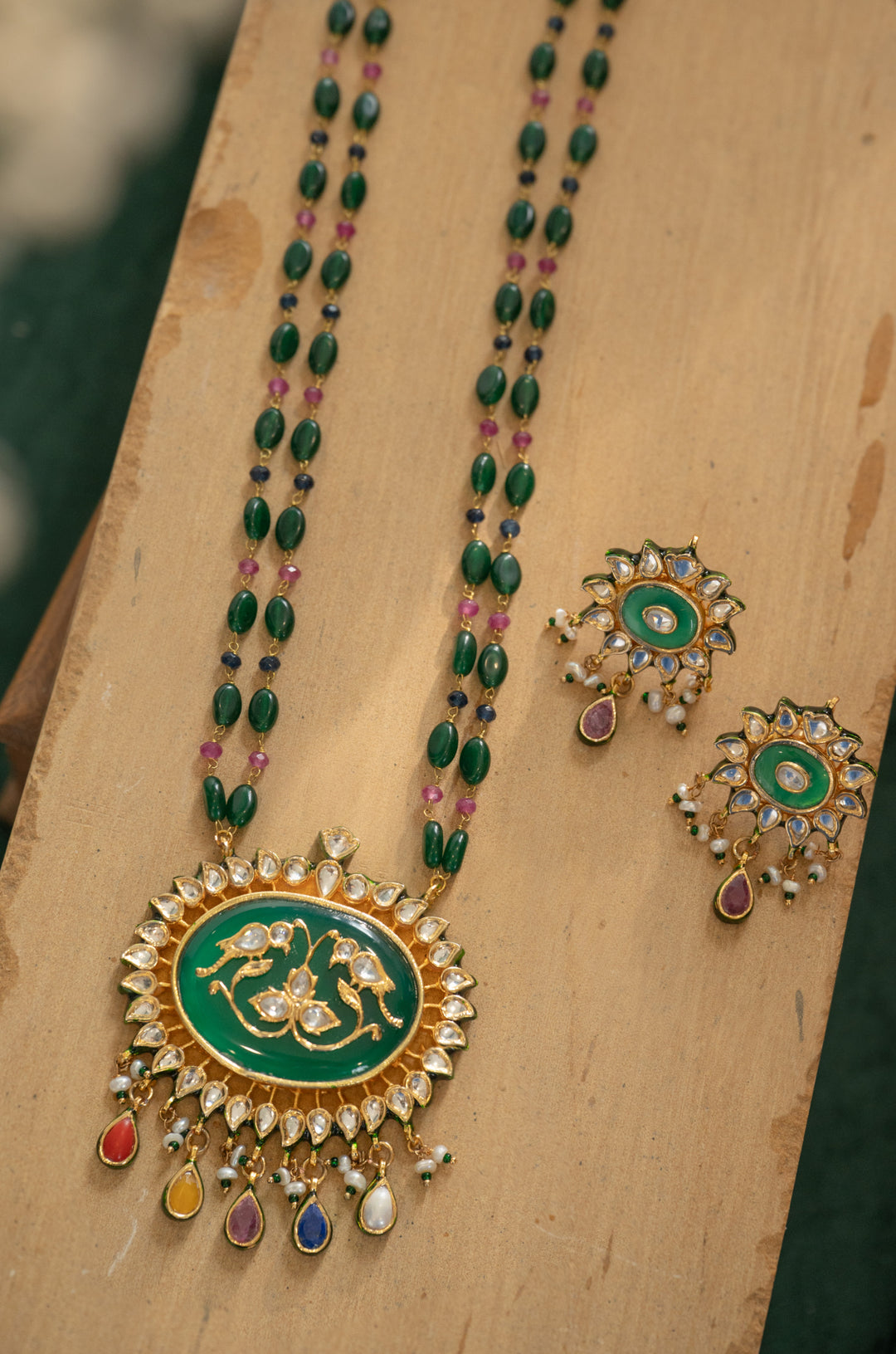 Meher Navrattan Pendant Necklace Set