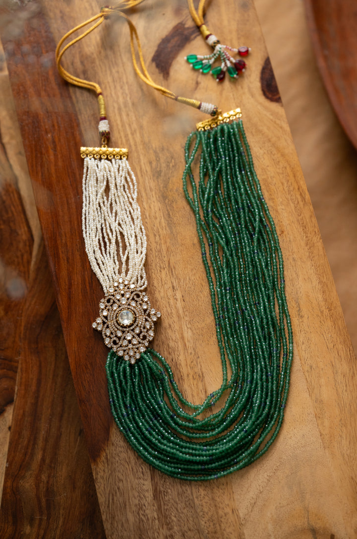 Dev Polki Layered Groom Necklace