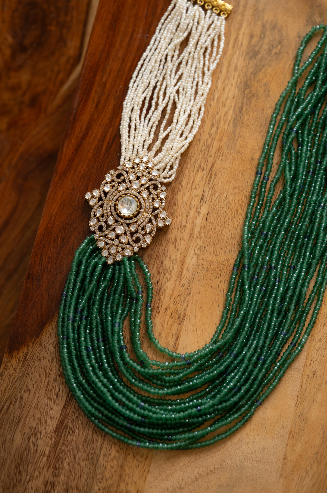 Dev Polki Layered Groom Necklace
