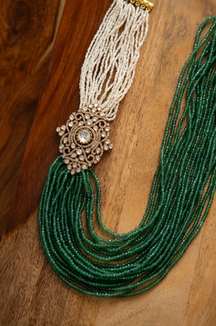 Dev Polki Layered Groom Necklace