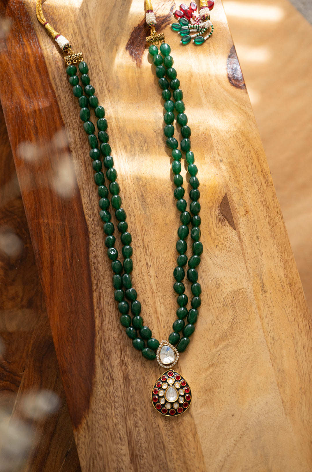 Abhay Polki Groom Necklace