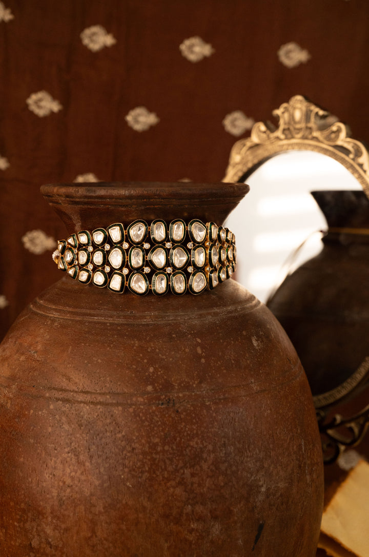 Meenal Meenakari Polki Choker Necklace