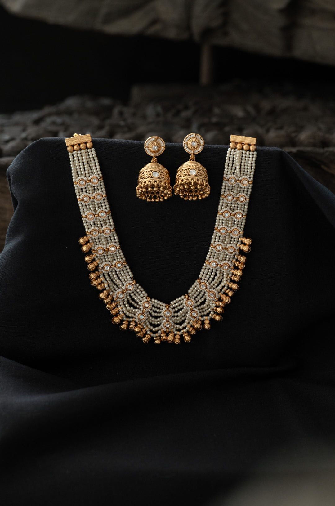 Garishma Temple Work Necklace Set