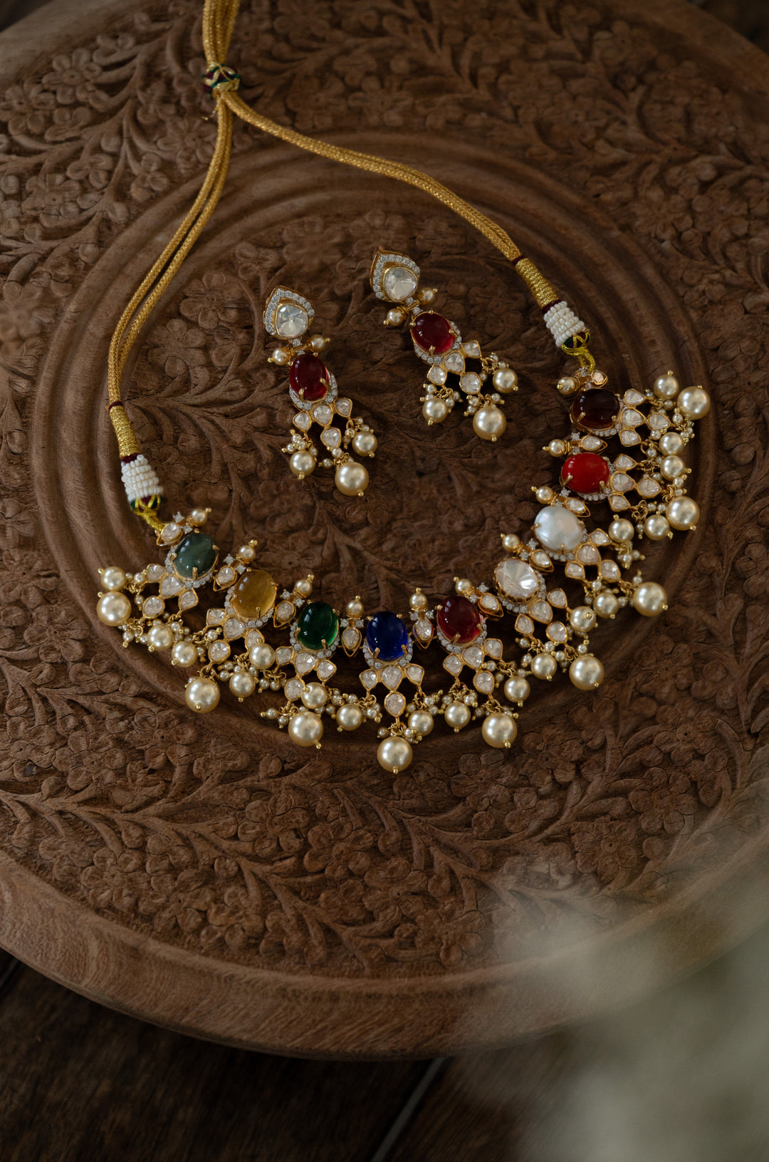 Aiza Navrattan Silver Necklace Set