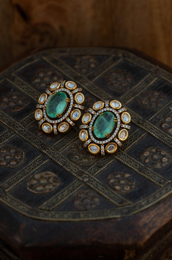 Ziva Polki Studs