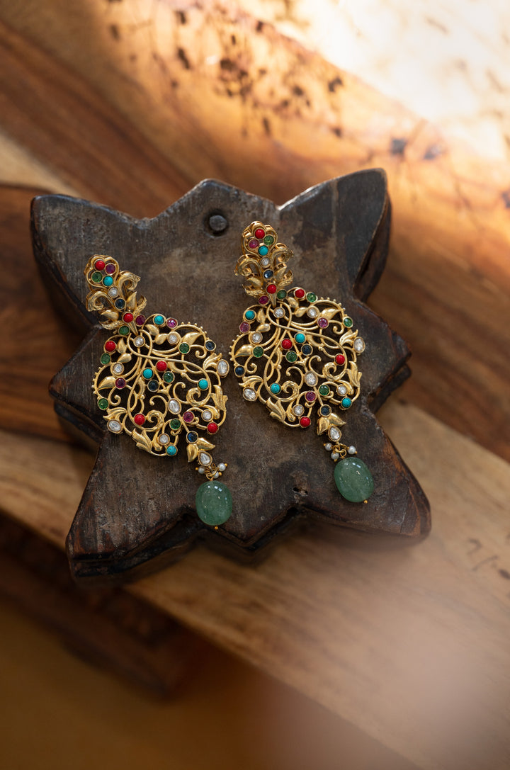 Gul Jadau Earrings