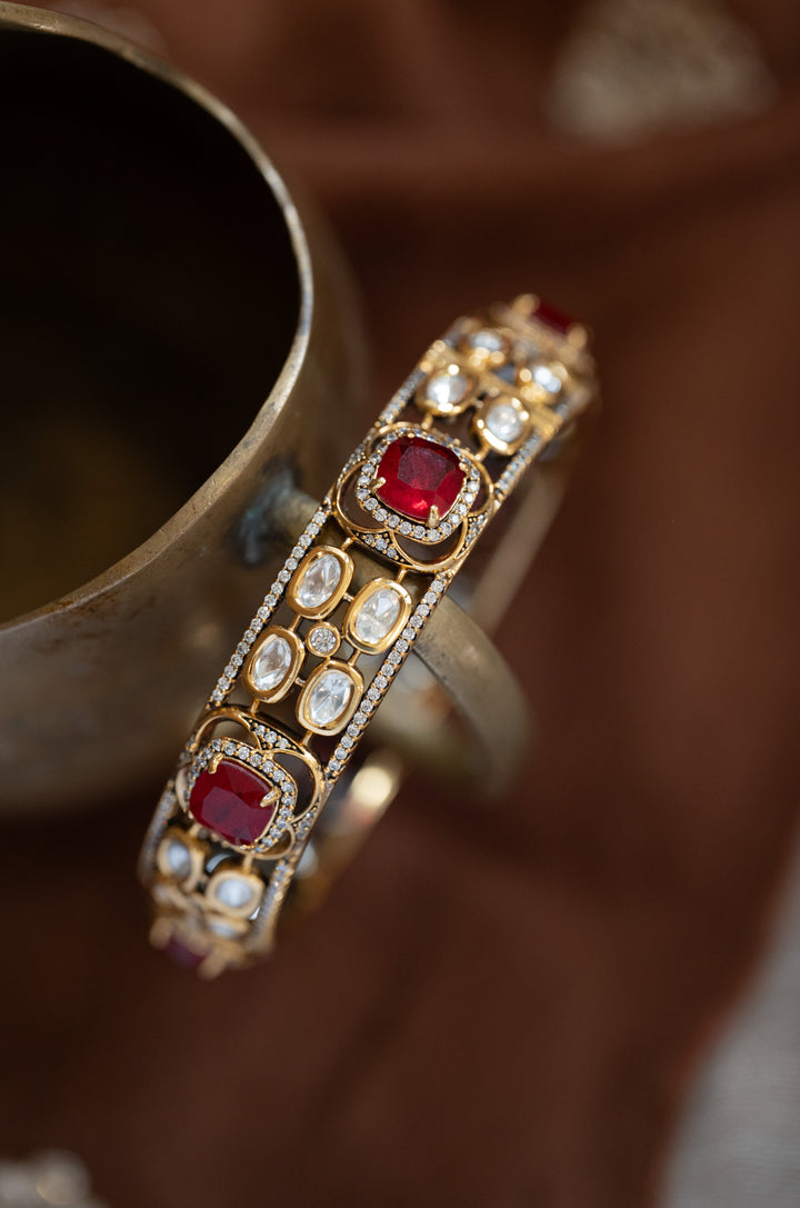 Forum Red Polki Bangle