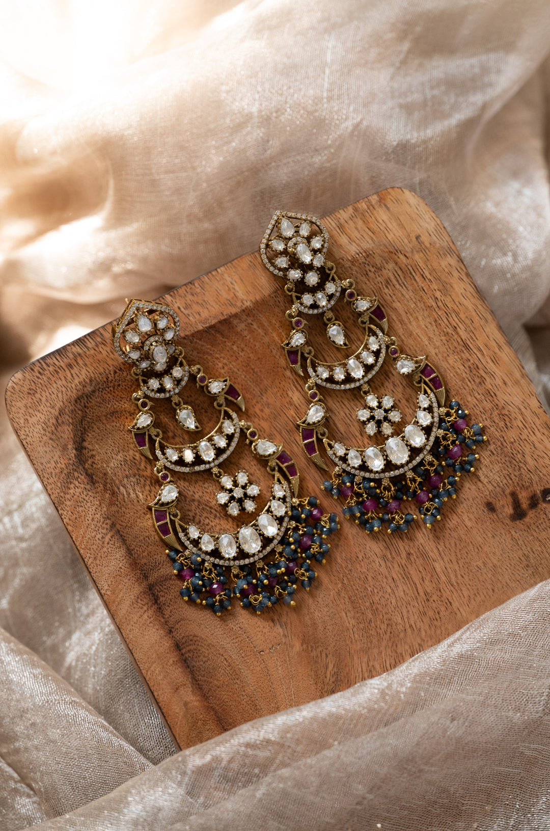 Nayra Pink Polki Earrings