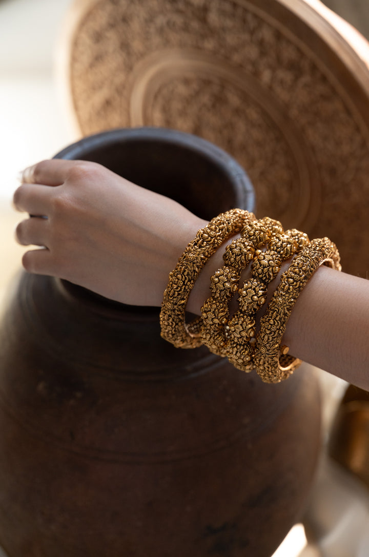 Latika Temple Work Bangles