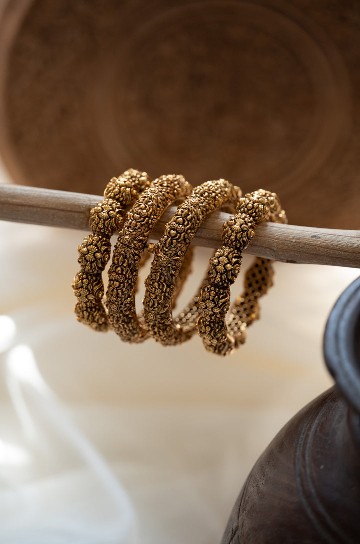 Latika Temple Work Bangles