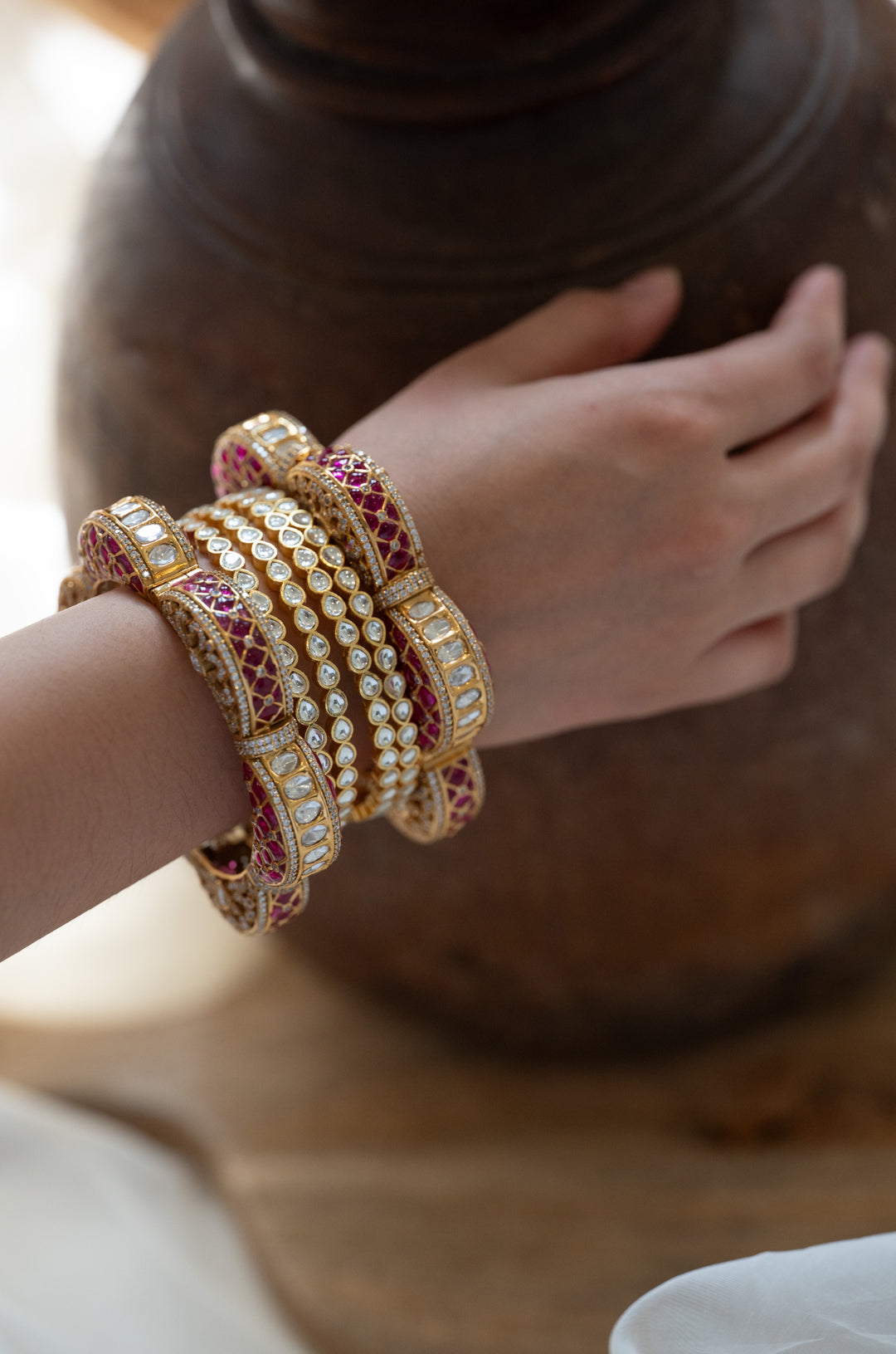 Sadhvika Polki Bangles