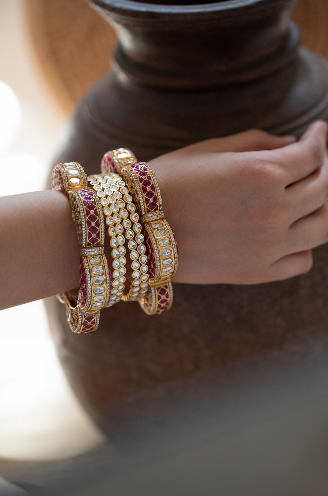 Sadhvika Polki Bangles