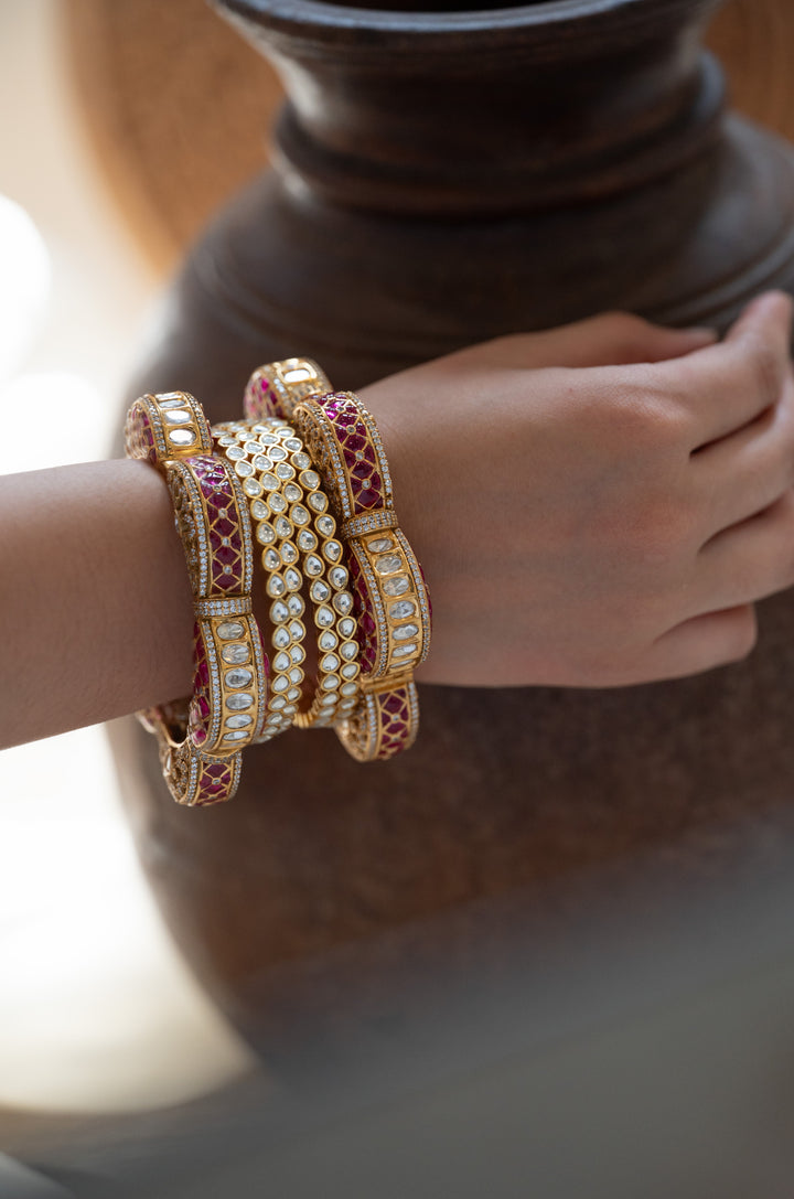 Sadhvika Polki Bangles