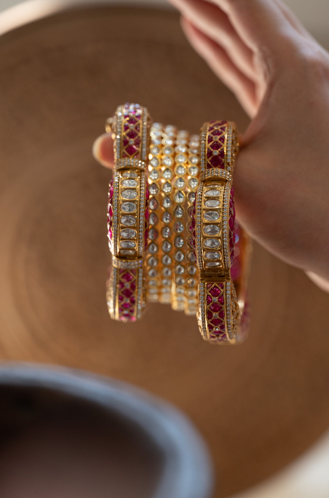 Sadhvika Polki Bangles