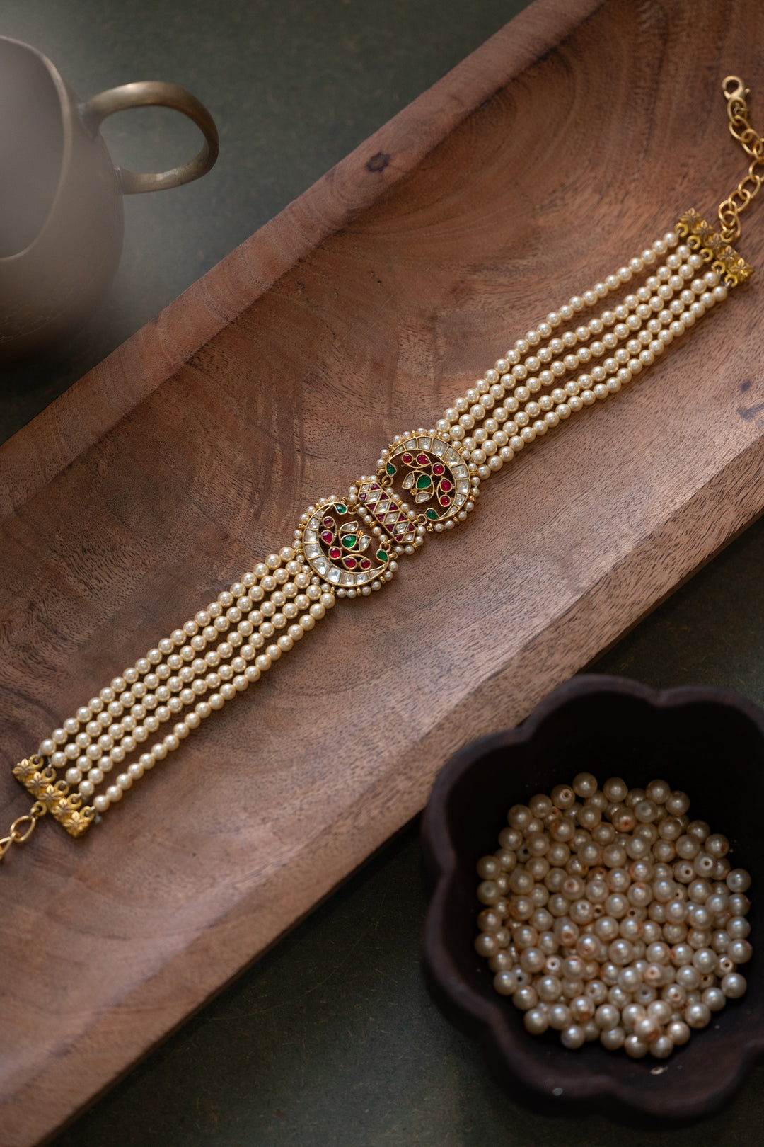 Zareen Kundan And Pearls Necklace