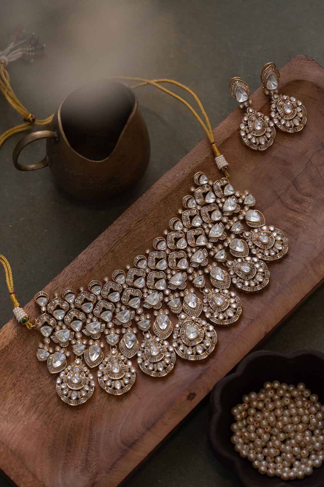 Aarika Polki Necklace Set