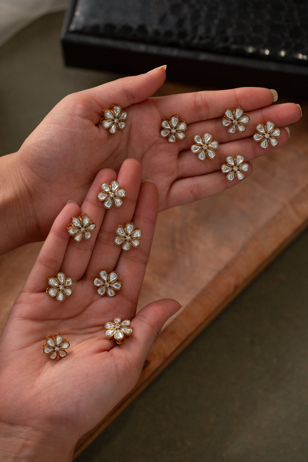 Madhav Floral Motif Buttons - Set of 12