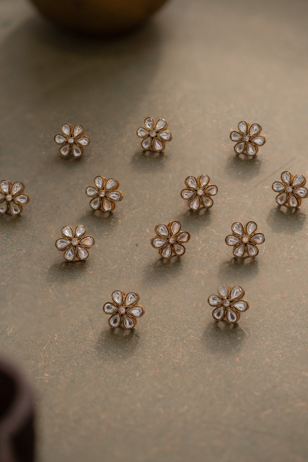 Madhav Floral Motif Buttons - Set of 12