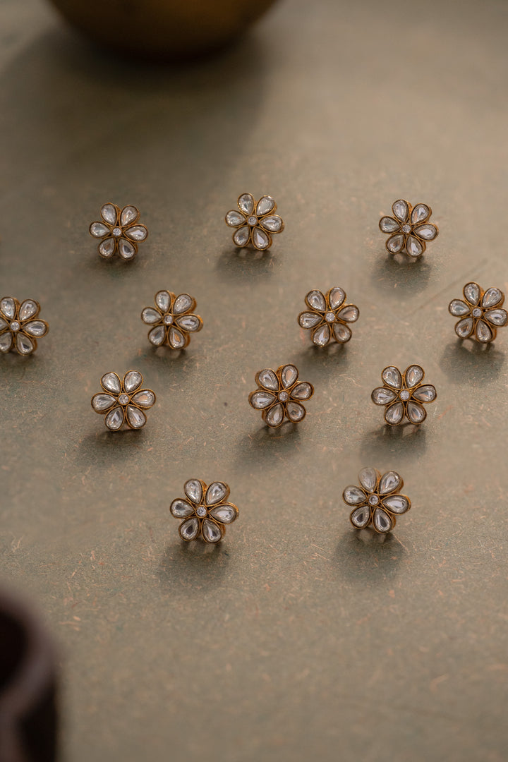 Madhav Floral Motif Buttons - Set of 12