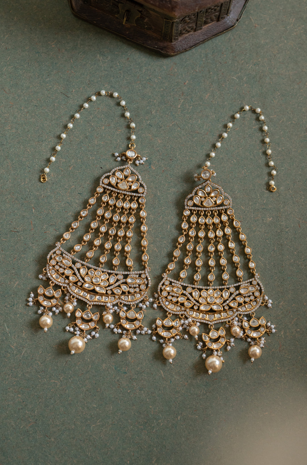 Meera Polki Chandbali Earrings