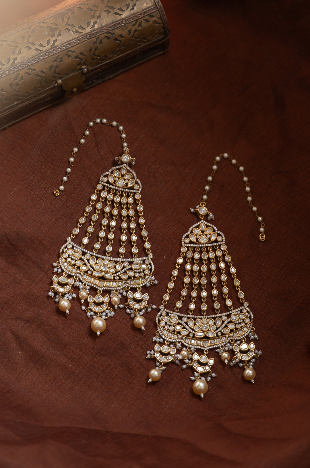 Meera Polki Chandbali Earrings