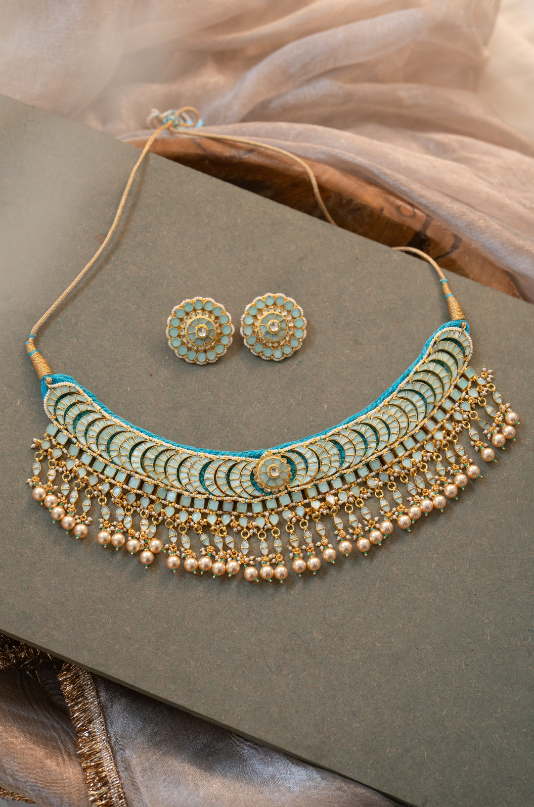Umarani Turquoise Necklace Set