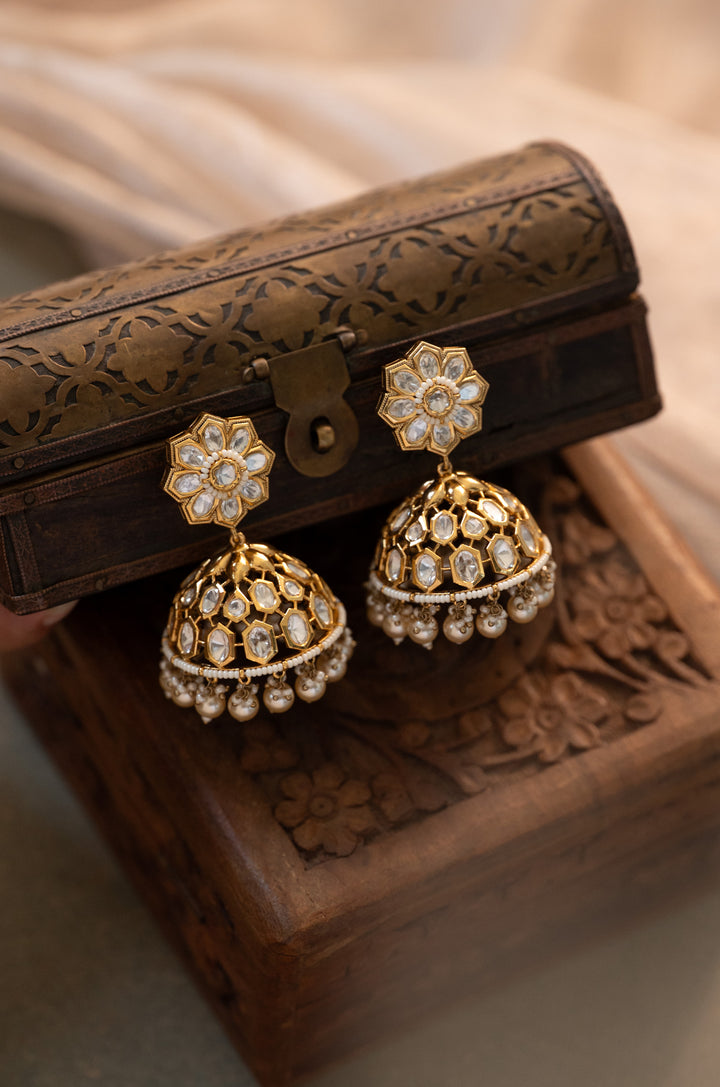 Coren Polki Jhumka Earrings