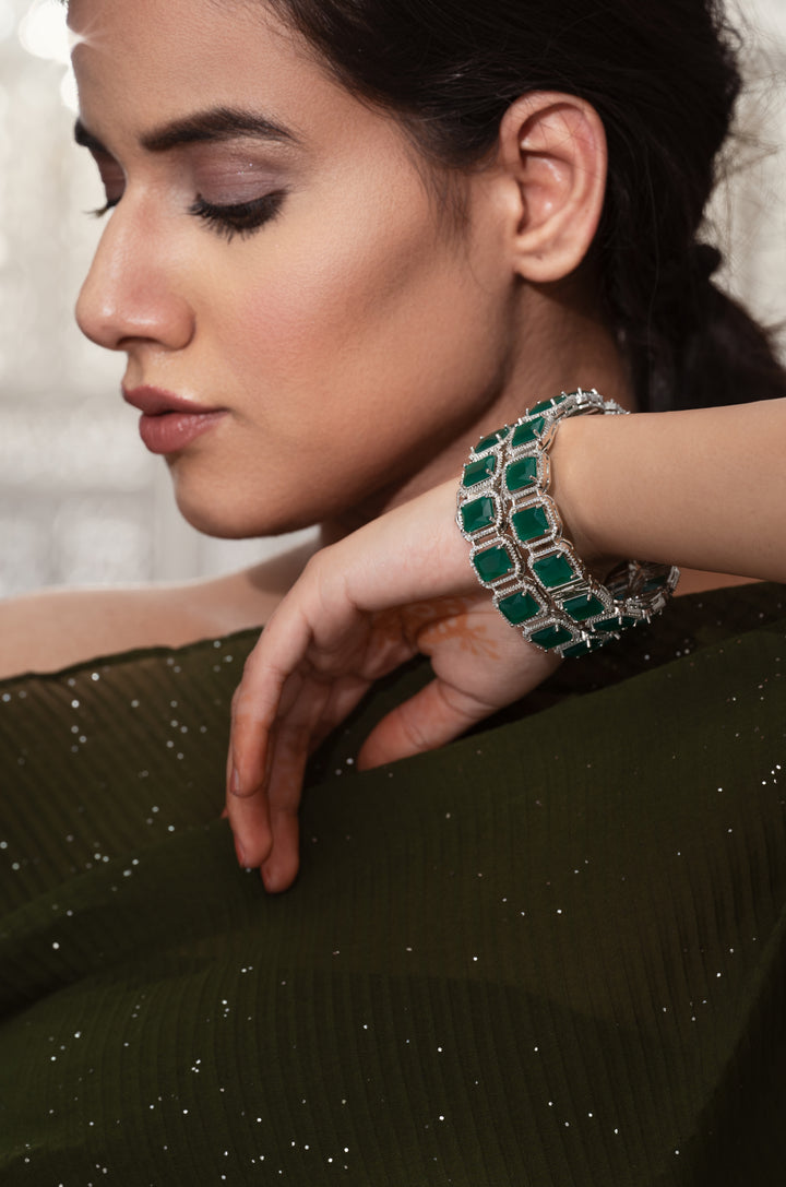 Reese Green Bangles- Set of 2