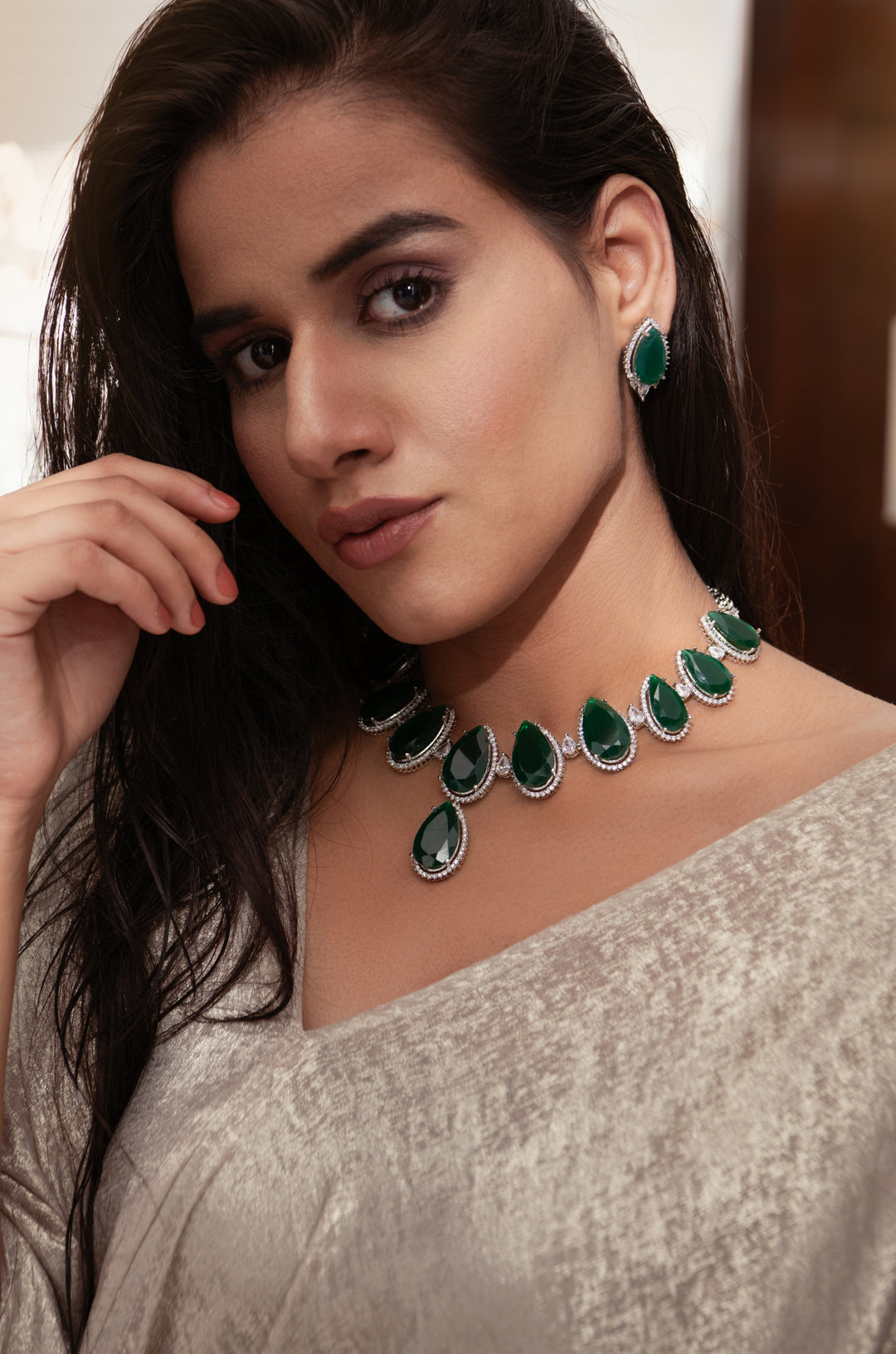 Julia Green Necklace Set