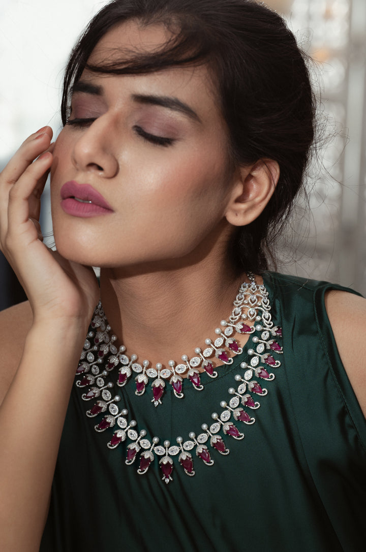 Poppy Pink Necklace Set