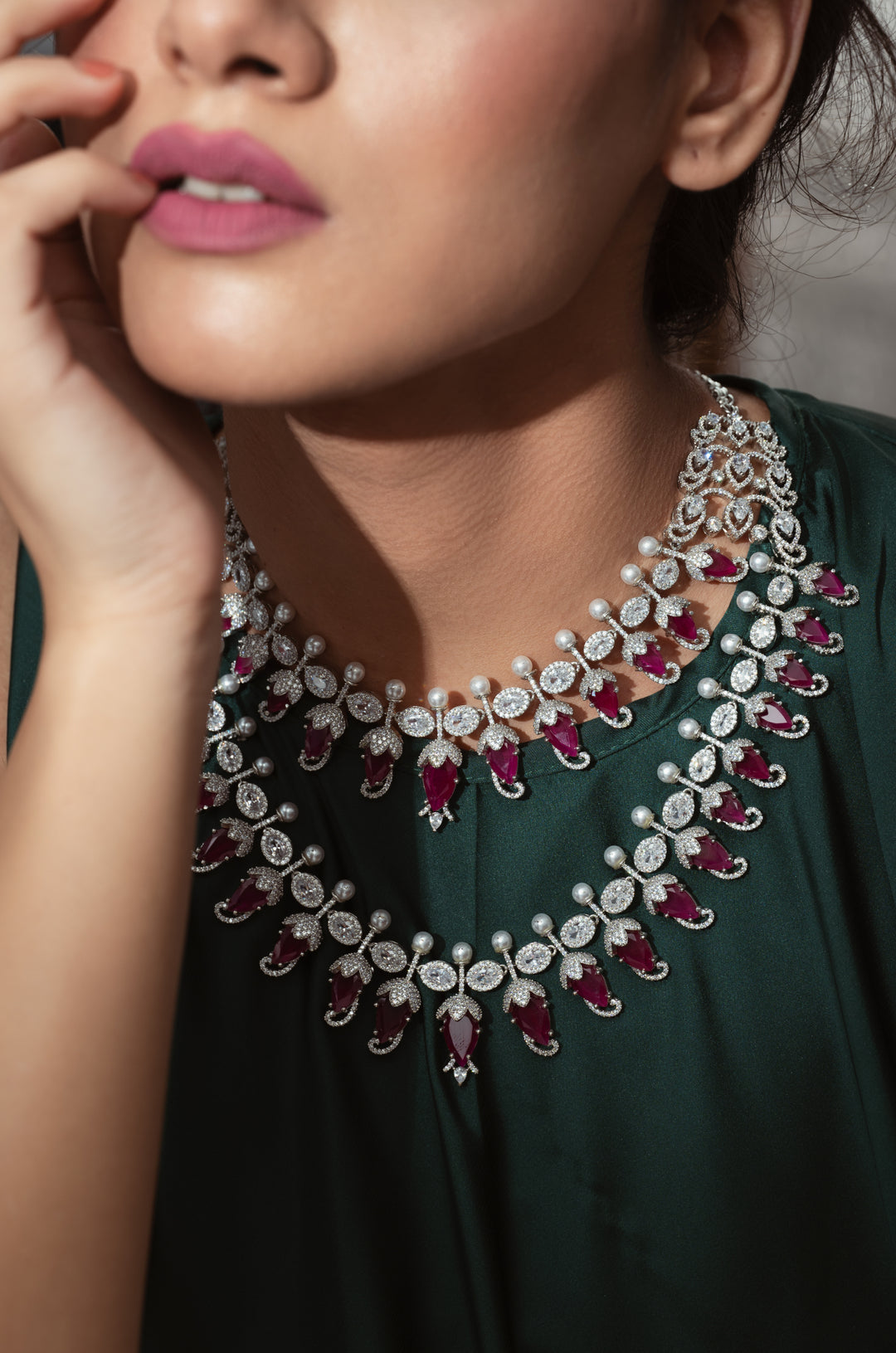 Poppy Pink Necklace Set