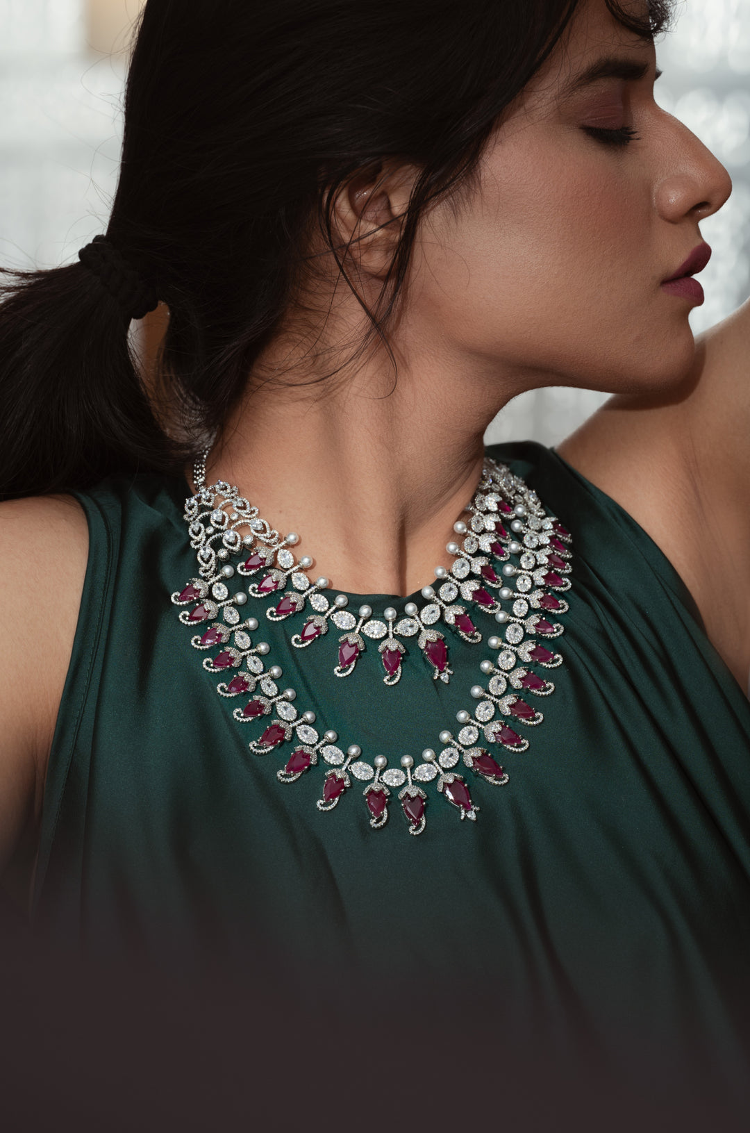 Poppy Pink Necklace Set