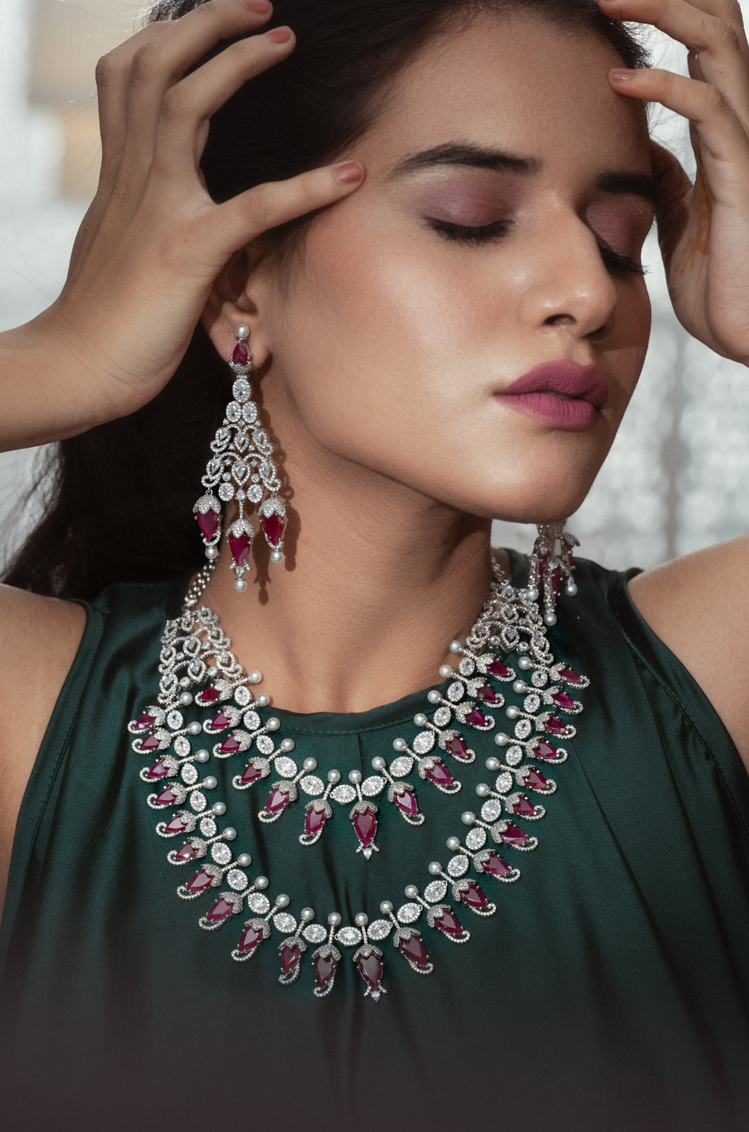 Poppy Pink Necklace Set