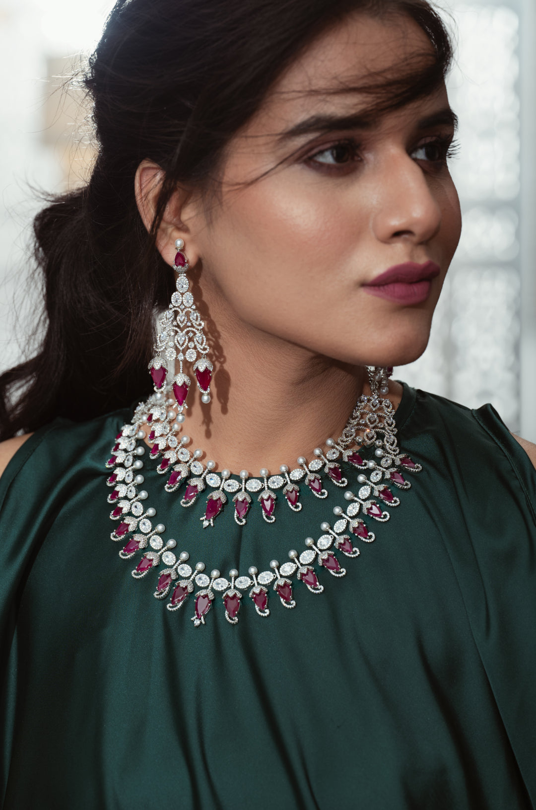 Poppy Pink Necklace Set