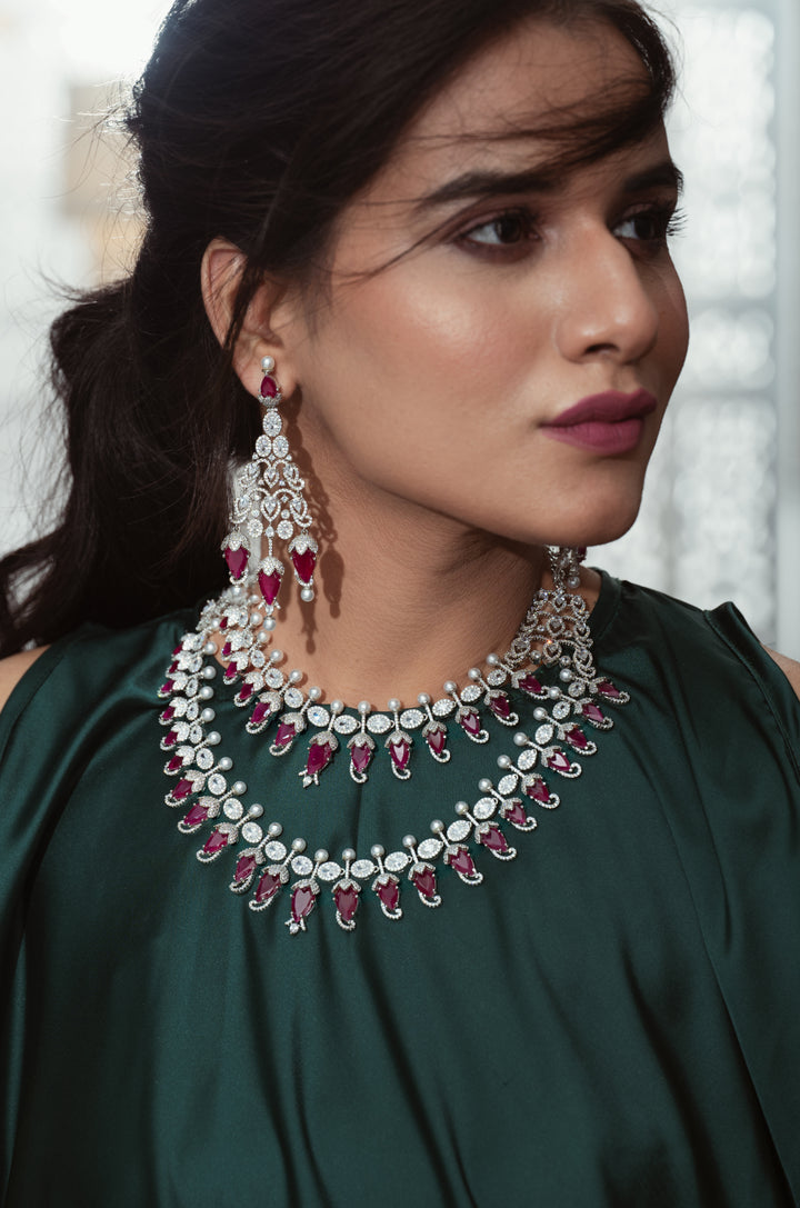 Poppy Pink Necklace Set