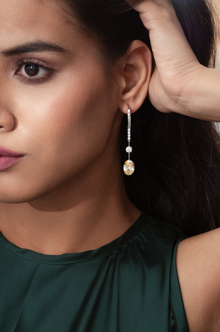 Lucia Yellow Drop Earrings