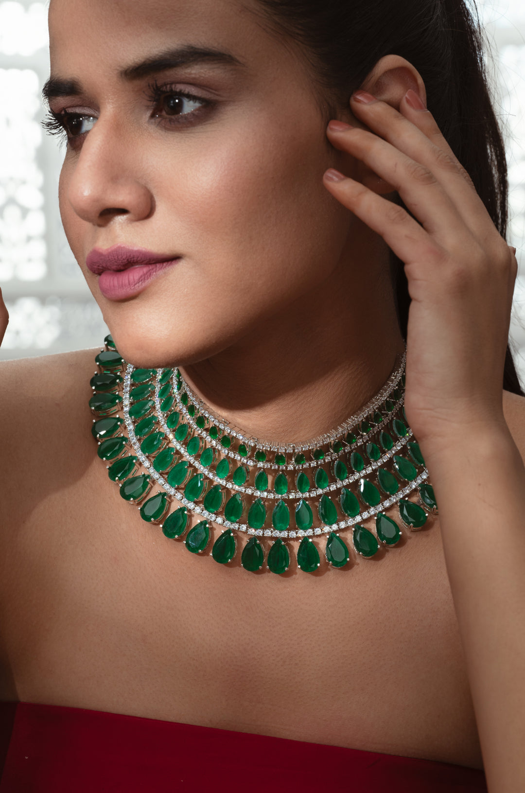 Aria Green Necklace Set