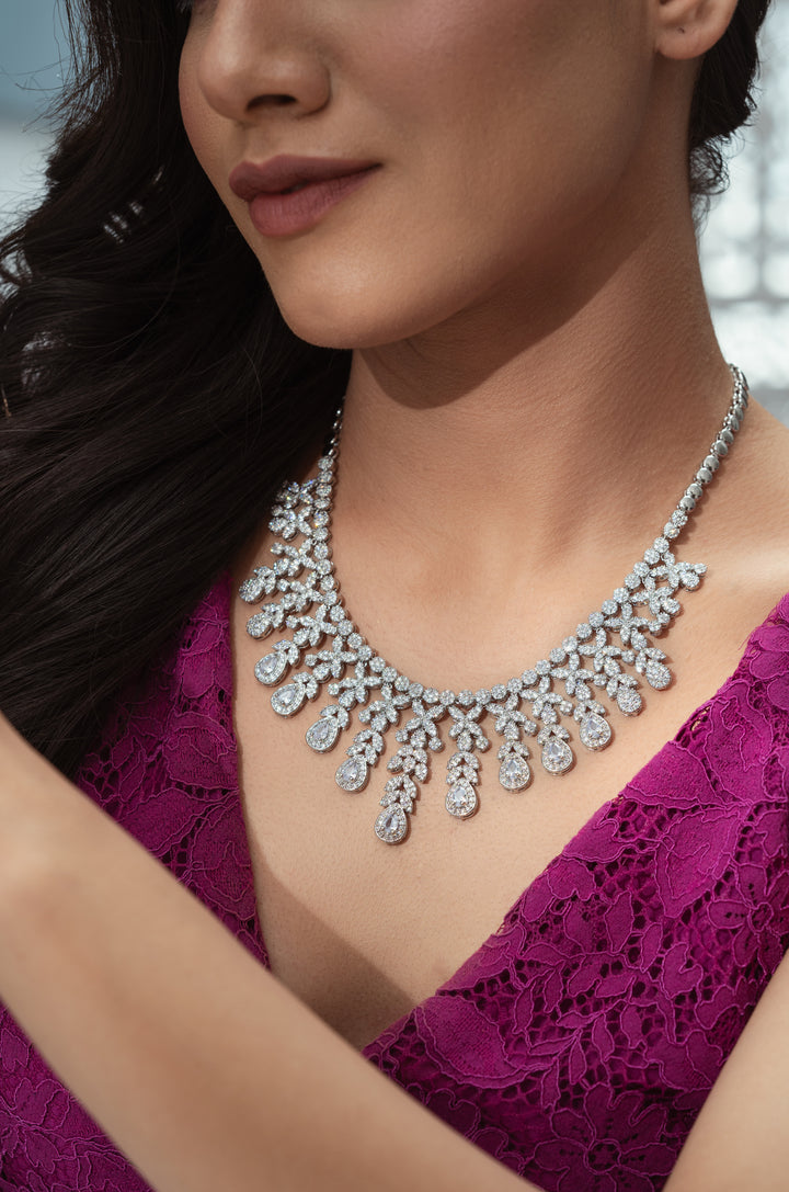 Ava Tear Drop Necklace Set