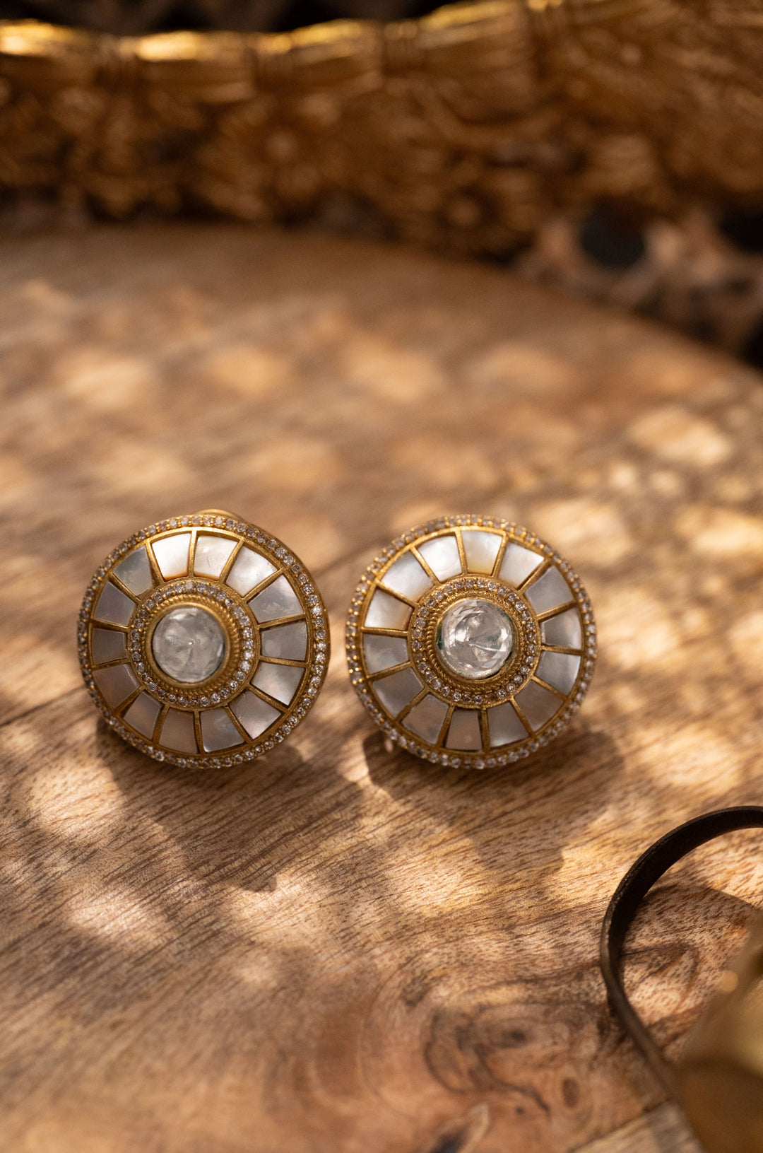 Avisha Mother Of Pearl Studs