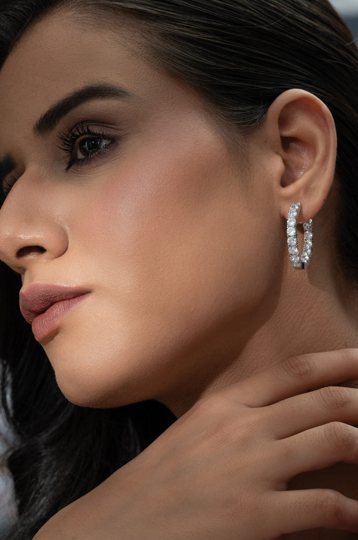 Marin Silver Hoop Earrings