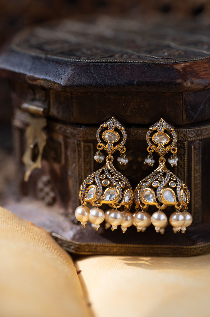 Emila Polki Jhumka Earrings