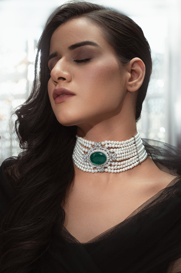 Orion Pearl Choker Necklace