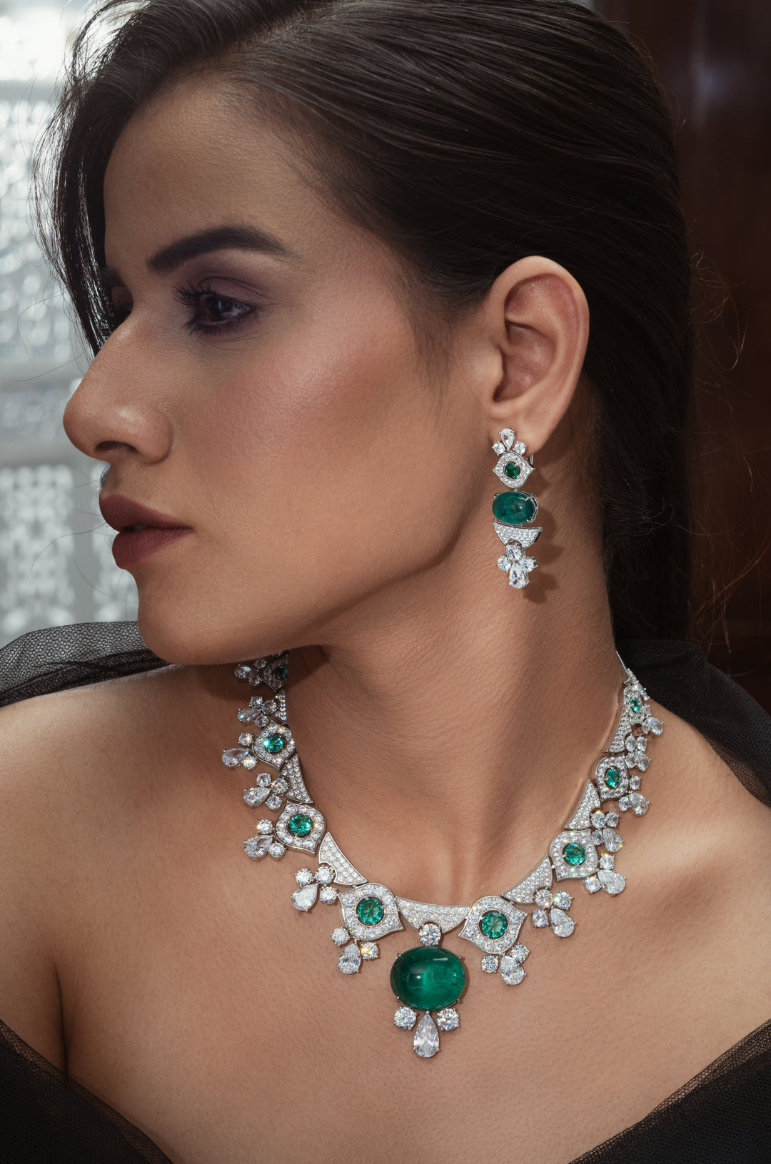 Julian Faux Diamond Necklace Set