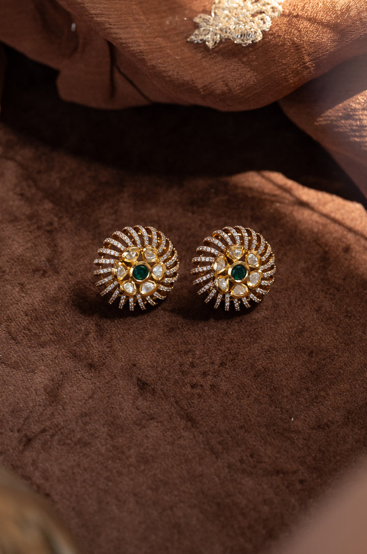 Zoya Floral Polki Studs