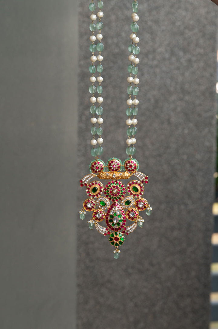 Mehrnaz Multicolored Kundan Necklace