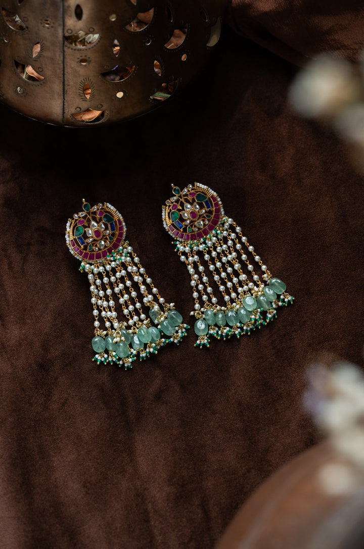 Inez Multicolored Kundan Earrings