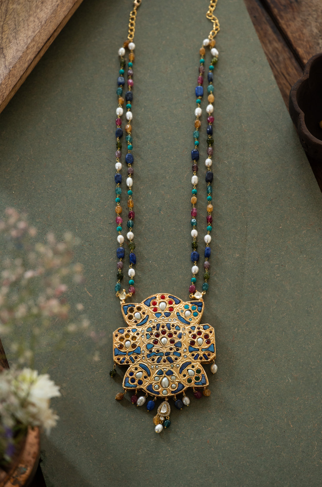 Shamala Multicolored Jadau Necklace