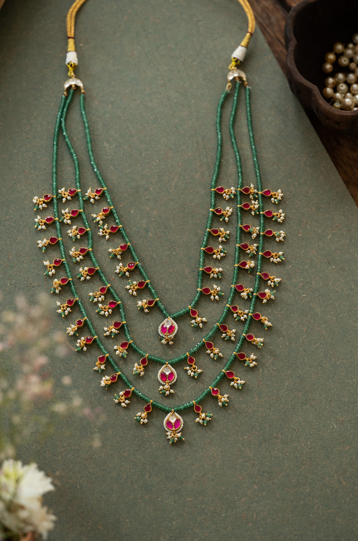 Yasmin Green Layered Necklace