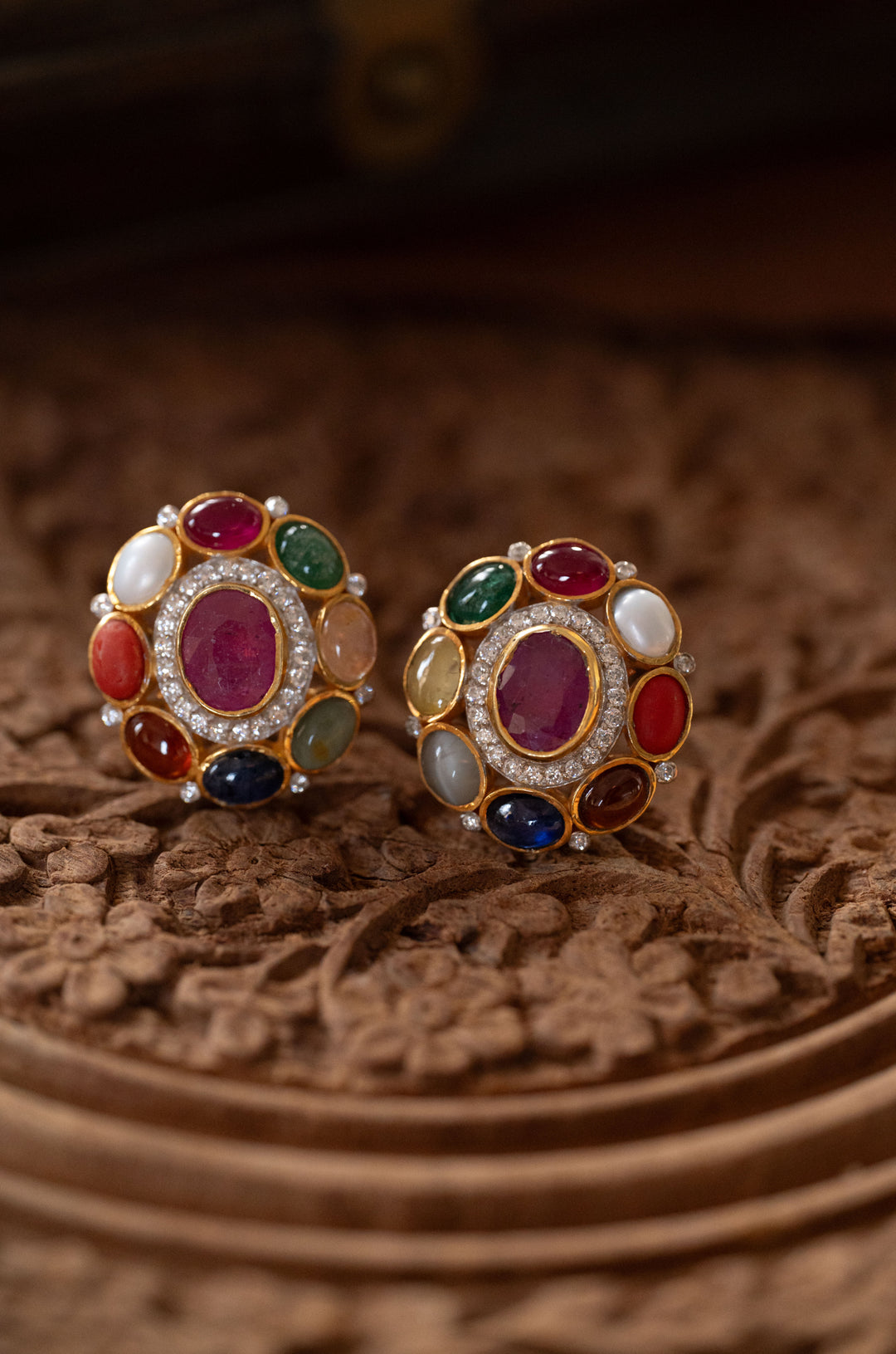 Tareem Navrattan Silver Studs